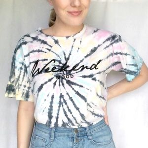 Weekend Mood NWOT‎ Tie Dye Tee